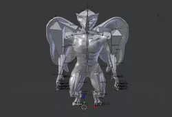 KARASU TENGU 3d model of bone has been inserted blender file 3D model