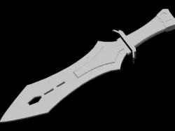 Knife Low-poly  3D model