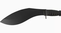 Kukri Machete Ka-Bar High Poly 3D model
