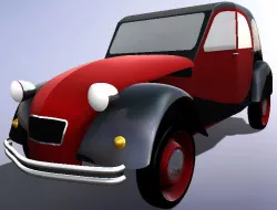 Learning surfaces car Citroen 2cv