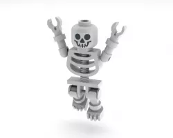 Lego Set 4072-1 Skeleton Minifigure