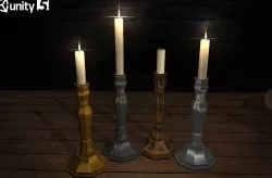 Life Candles Pack Low-poly  3D model