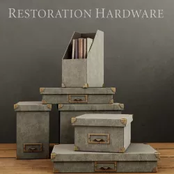 LINEN OFFICE STORAGE ACCESSORIES FOG 3D model