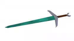 Low-Poly Diamond or Crystal Cartoon Sword Low-poly  3D model