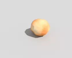 low poly onion Low-poly  3D model