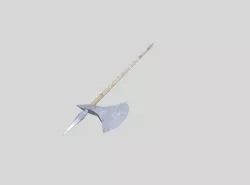low poly pole axe Low-poly  3D model