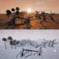 Low Poly Tree - Snow and Dryness Edition Low-poly  3D model