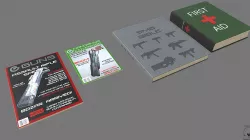 Magazine Books PBR Low-poly  3D model