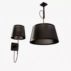 Mantra lighting habana wall and ceiling light 3D model