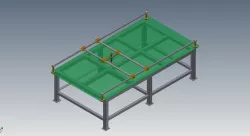 Mesa de Soldagem com Pisador Móvel