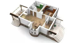 Modern small house interior