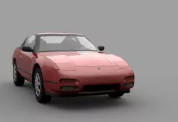 Nissan 240SX S13 Low-poly  3D model