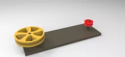 Open belt drive