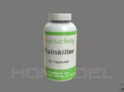 Pain Killer Can Pills PBR Low-poly  3D model