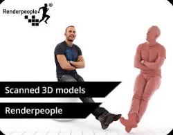 Pierre 0195 Casually Looking Sitting Man 3D model
