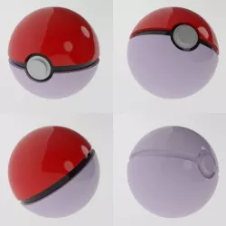Pokeball 3D model