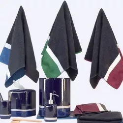 Pottery Barn Color Block bath accessoires set 3D model