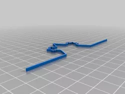 Printed on Replicator - 2 - Koch snowflake in 3D