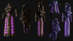 Protogenetic Subculture Lowpoly Gameready Cyberpunk Collection Low-poly  3D model