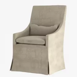 Restoration Hardware BELGIAN SLOPE ARM SLIPCOVERED ARMCHAIR 3D model