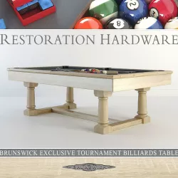 RH Brunswick exclusive tournament billiards table 3D model