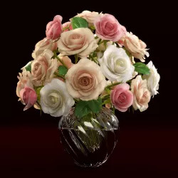 Roses 3D model