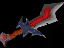 Runic dagger Low-poly  3D model