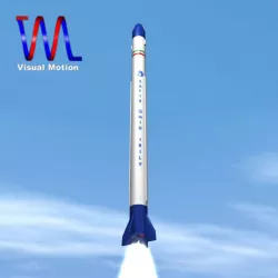 Safir Space Launch Vehicle 3D model