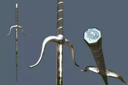 Sai Melee Weapon Low-poly  3D model