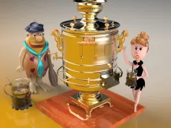 Samovar with a capacity of 300 litres