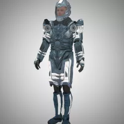 Sci-Fi Marine for M4 3D model