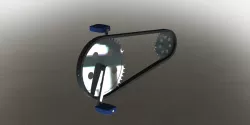 Simple Belt-Gear mechanism