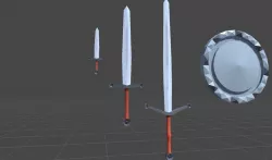 Sir Heralds Sword Collection Low-poly  3D model