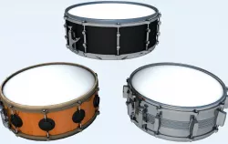 Snare Drum 3 Models 3D model