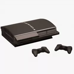 Sony Ps3 and Controllers Low-poly  3D model
