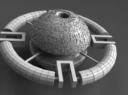 Space station 3D model