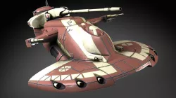 Star Wars AAT Battletank Red 3D model