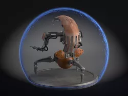 Star Wars Droideka Destroyer Droid 3D model