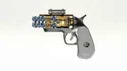 Steampunk Derringer Low-poly  3D model
