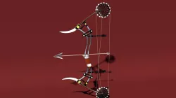 Steampunk-Dragon Bow Low-poly  3D model