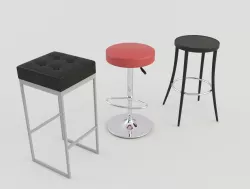 Tavern Bar Stools 3D model