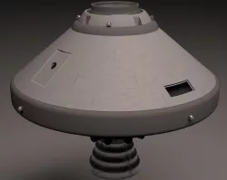 Transport Capsule Low-poly  3D model