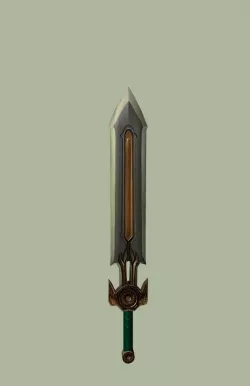 Two Handed Sword Low-poly  3D model