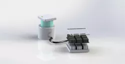 Vacuum forming machine.
