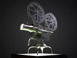 Vintage Movie Projector 3D model
