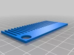 3D Printable Hair Comb