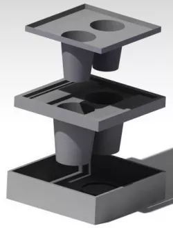 3d printable Jello 90mm tall shot/fruit glass mold 