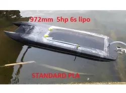 BIG RC Powerboat in parts for easy -ish "Happy Printing" "5hp"  The Beast
