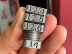 Bolt and nut - 2.1mm thread pitch, 12.09 TPI