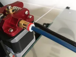 Bowden tube coupler clip